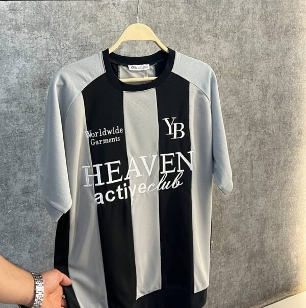 Sporty t-shirt multi colour- تي شيرت بمظهر رياضي