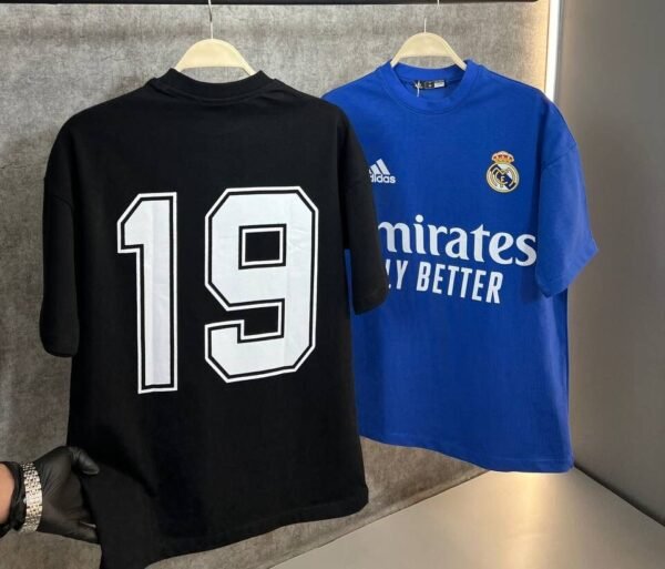 Real Madrid jersey- تي شيرت قطن بتصميم رياضي