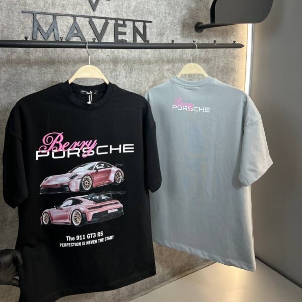 Cotton t-shirt - porsche design اصدار محدود