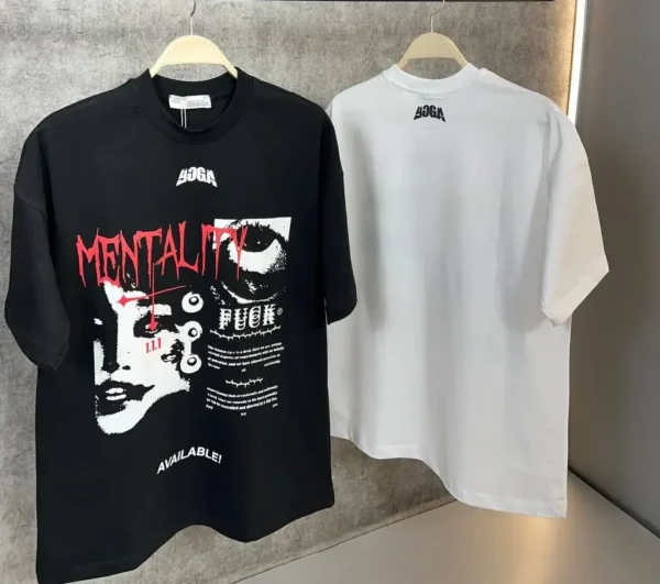 Cotton Mentality printed t-shirt - تي شيرت قطن مطبوع