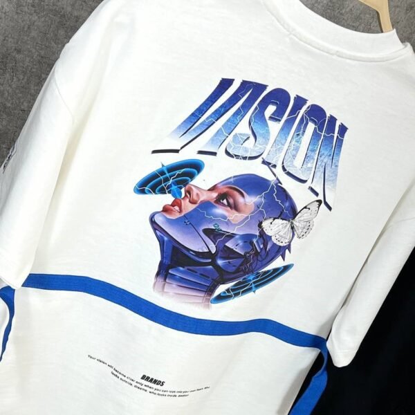 vision design -تي شيرت قطن