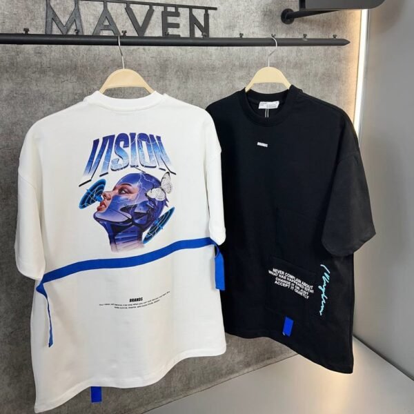 vision design -تي شيرت قطن